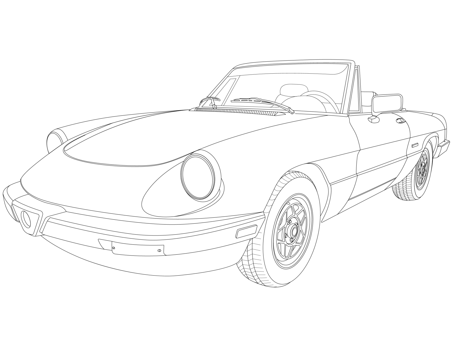 Dribbble - alfa romeo spider.png by ...