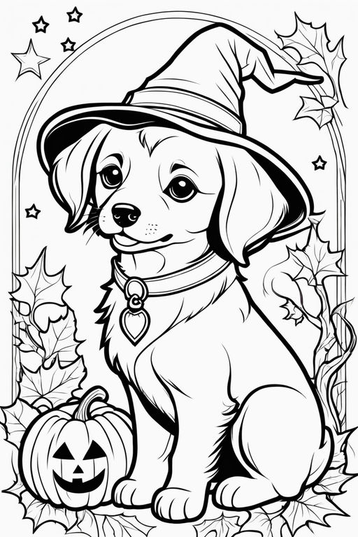 halloween trick or treat coloring pages ...