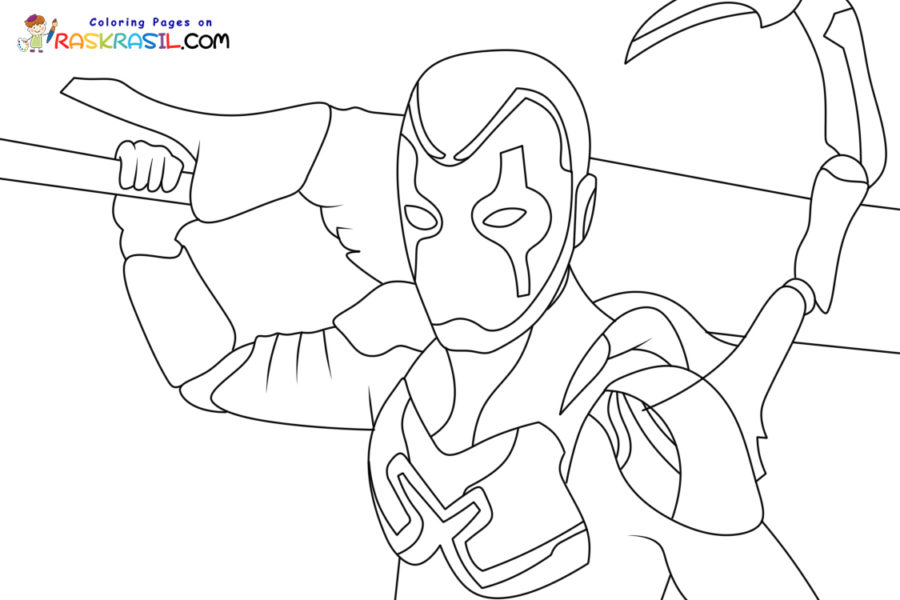 Blue Beetle Coloring Pages
