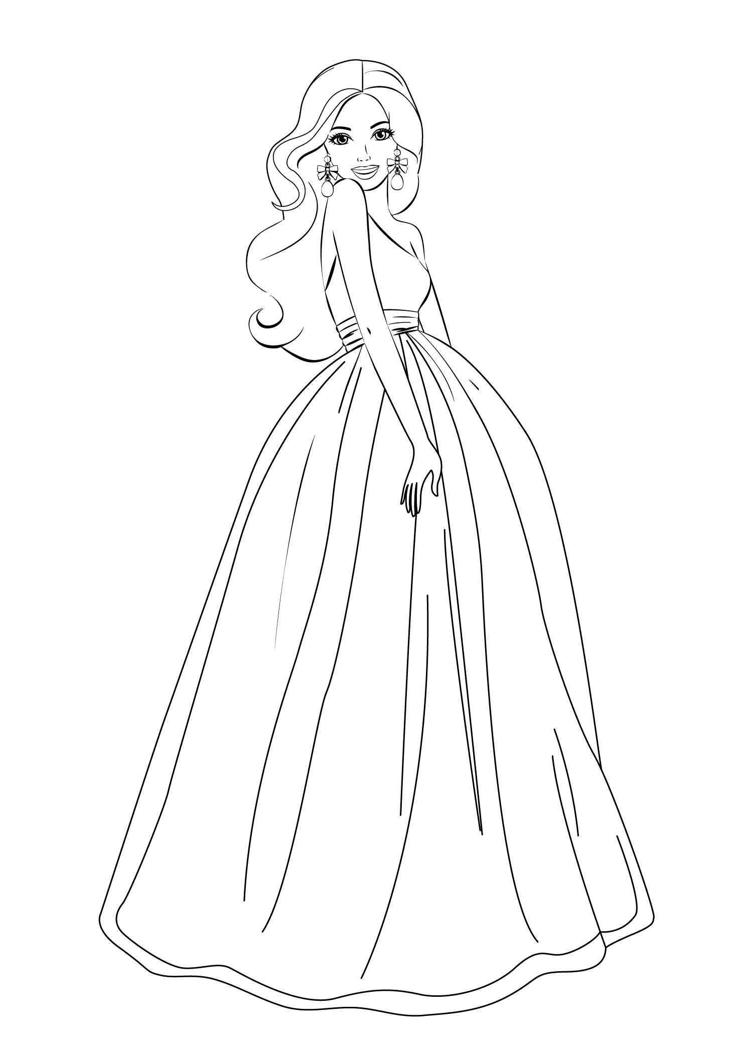 Barbie Fashion Coloring Pages Princess - Coloring Pages For All Ages