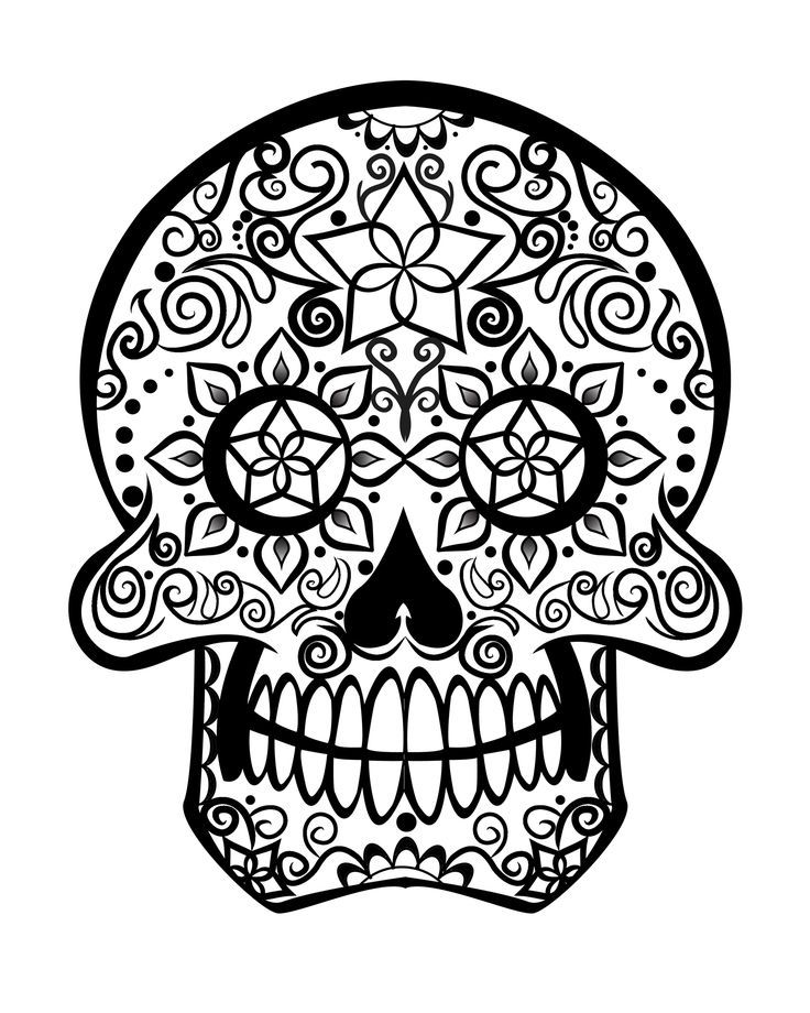 11 Pics of Pitbull Sugar Skull Coloring Pages - Sugar Skull Pit ...