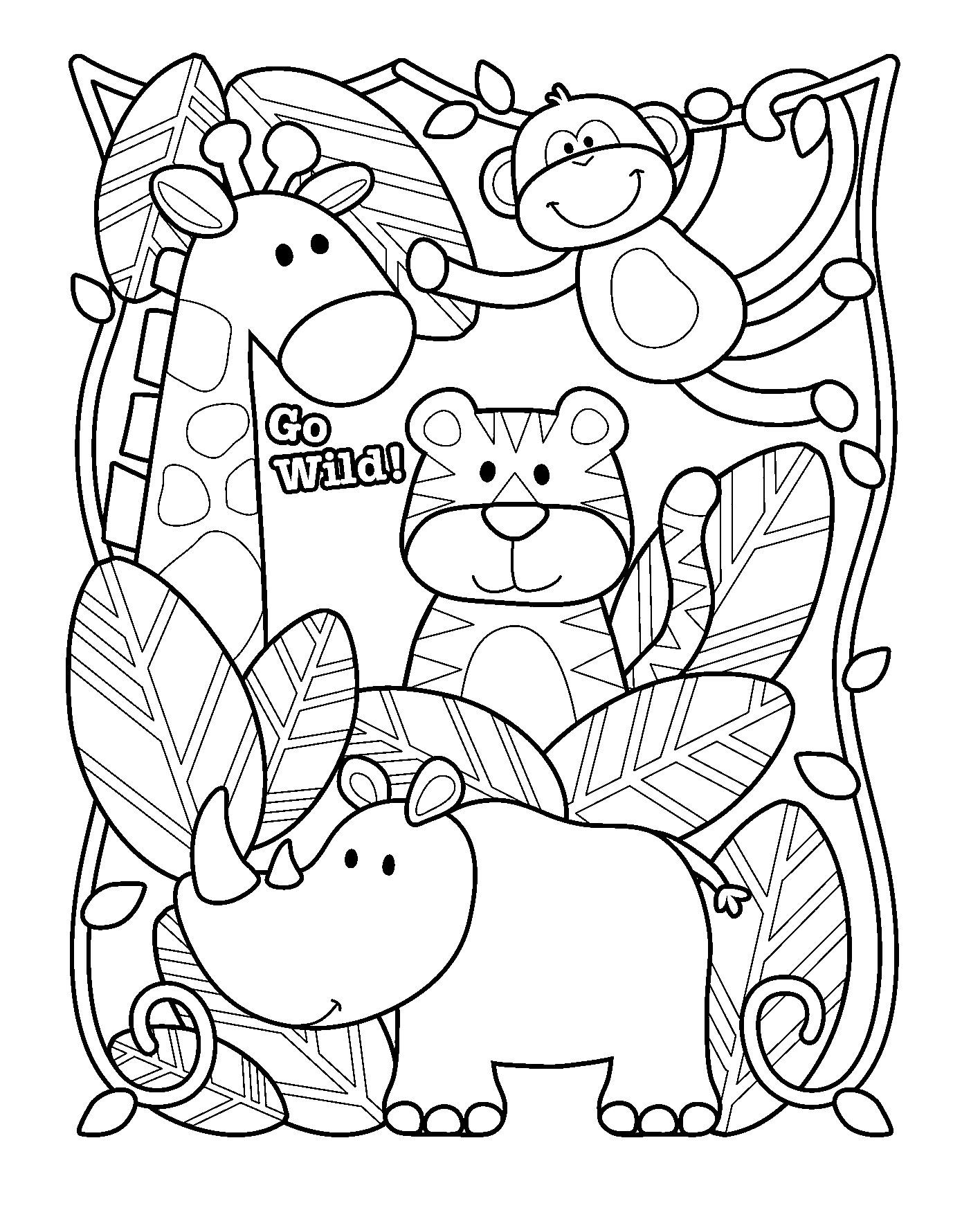 Zoo Coloring Pages - Coloring Pages For Kids And Adults