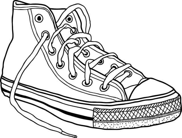 Basketball Shoe coloring page - free printable coloring pages on coloori.com