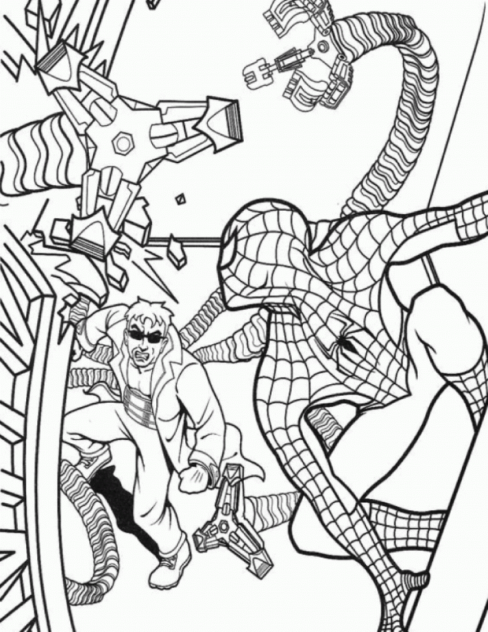 Cute Spiderman Coloring Pages - Coloring Nation