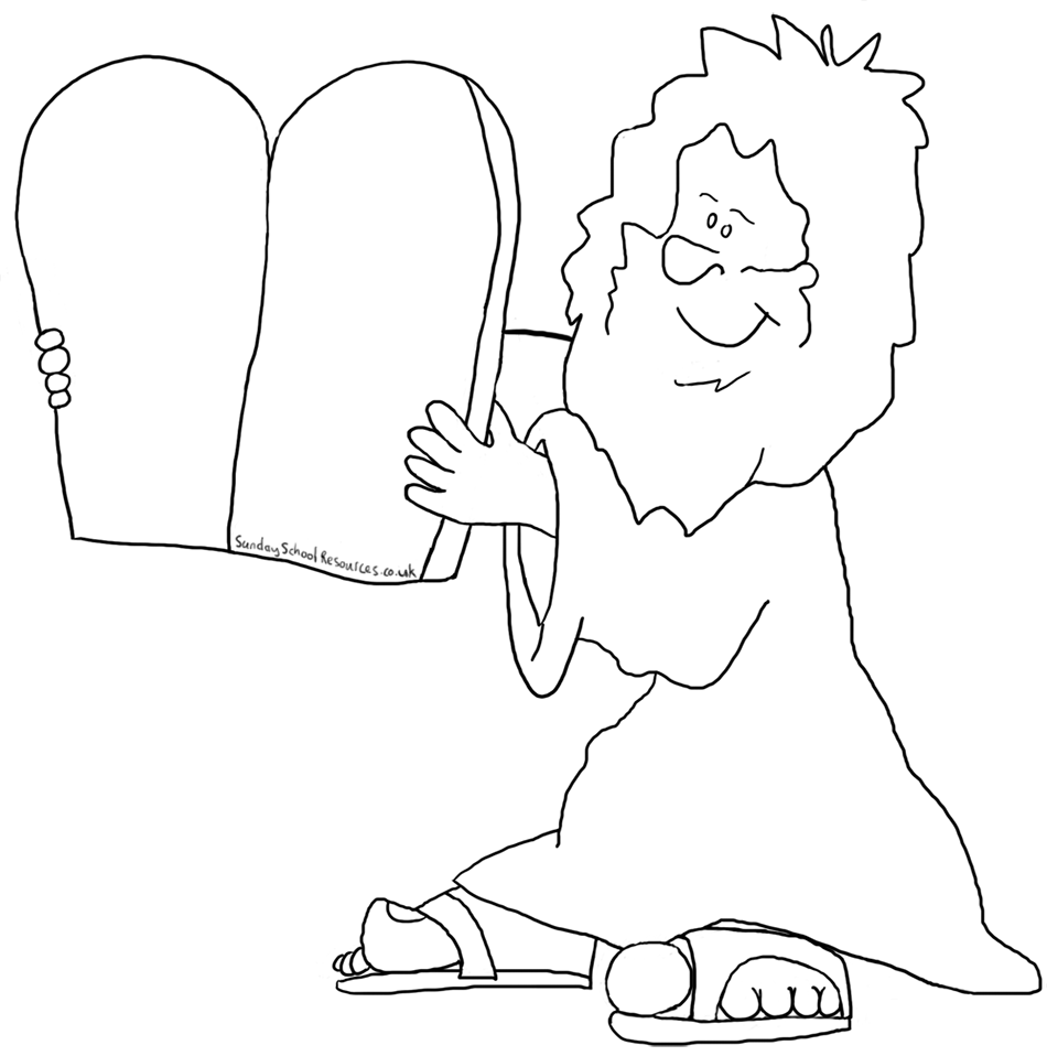 ten commandments coloring pages - Clip Art Library