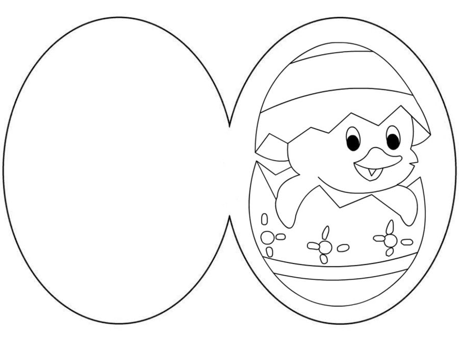 Coloring pages: Easter Cards, printable for kids & adults, free