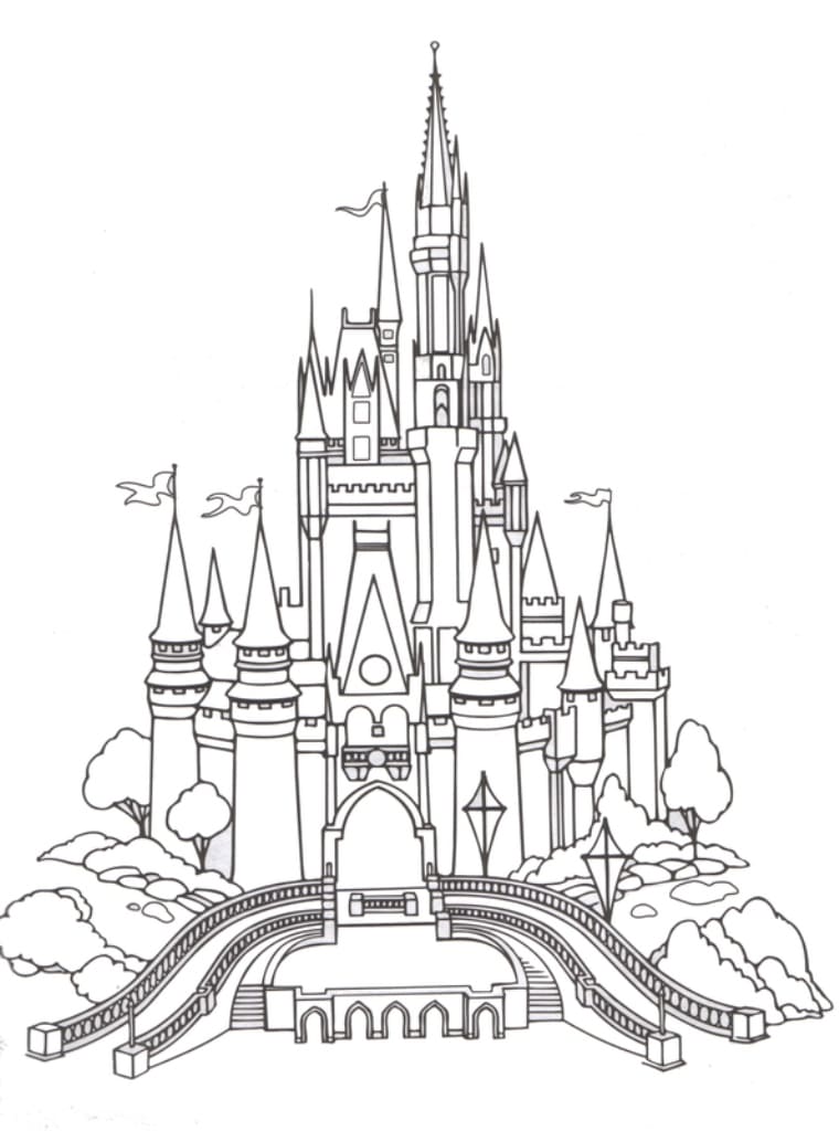 Castle Coloring pages - 100 Printable coloring pages