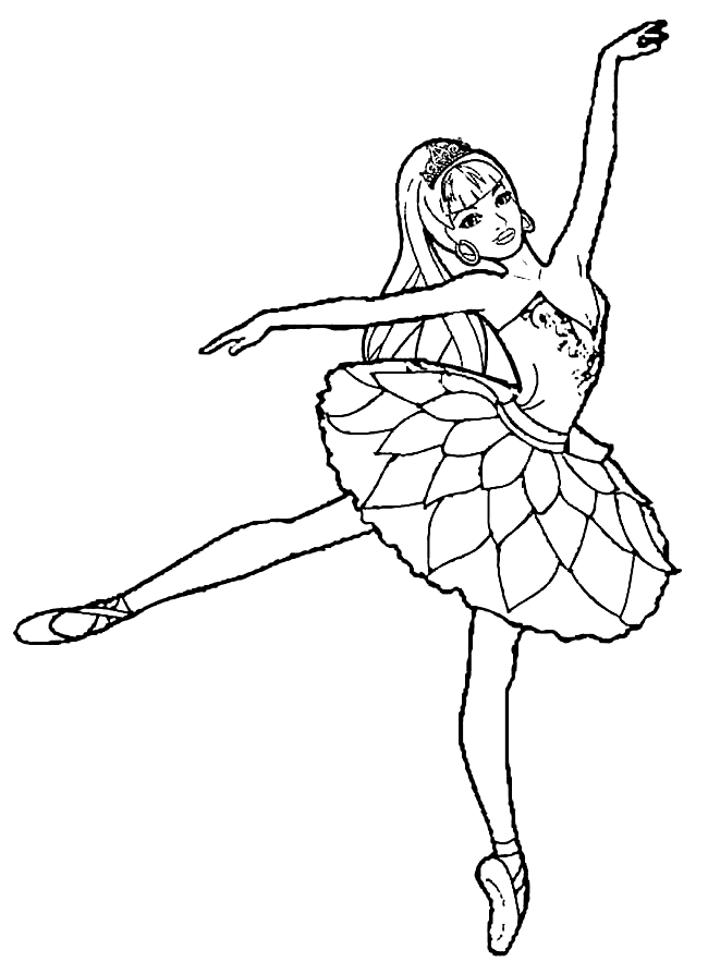 Printable Ballerina Coloring Pages - Ballerina Coloring Pages - Coloring  Pages For Kids And Adults