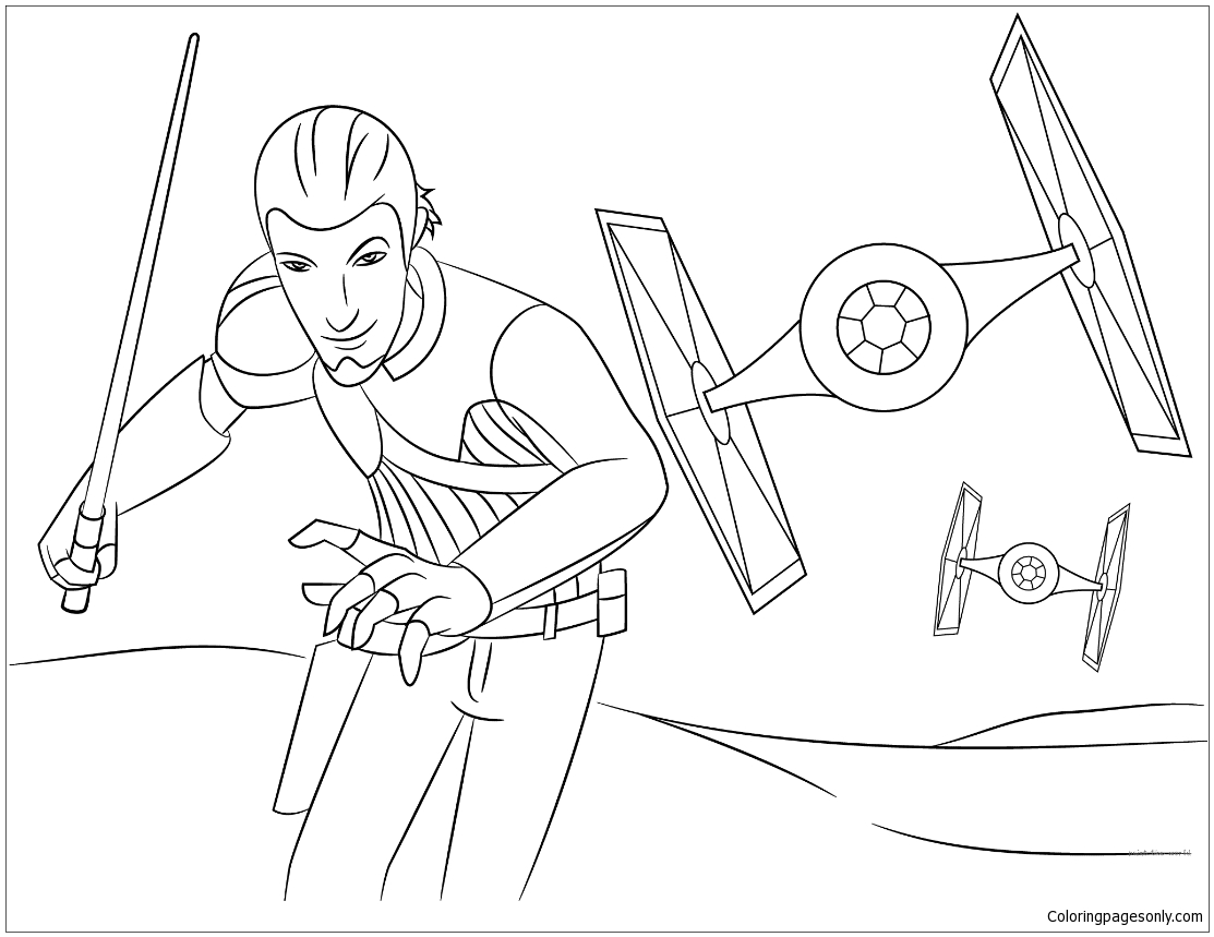 Star Wars Rebeller - Kanan Coloring Pages - Cartoons Coloring Pages - Coloring  Pages For Kids And Adults