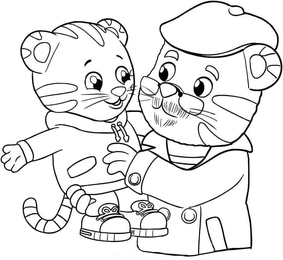 12 Free Printable Daniel Tiger's Neighborhood Coloring Pages