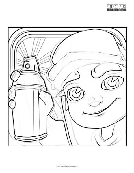 Subway Surfers Coloring Page - Super Fun Coloring