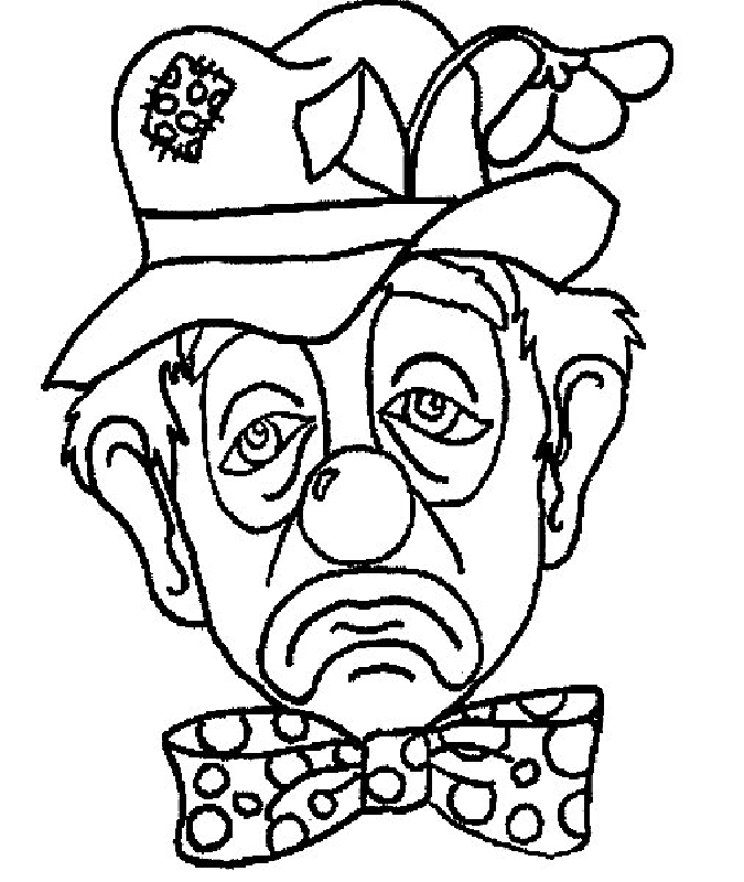 Clown Faces Coloring Pages | Clown coloring pages, Scary clown drawing,  Clown drawing