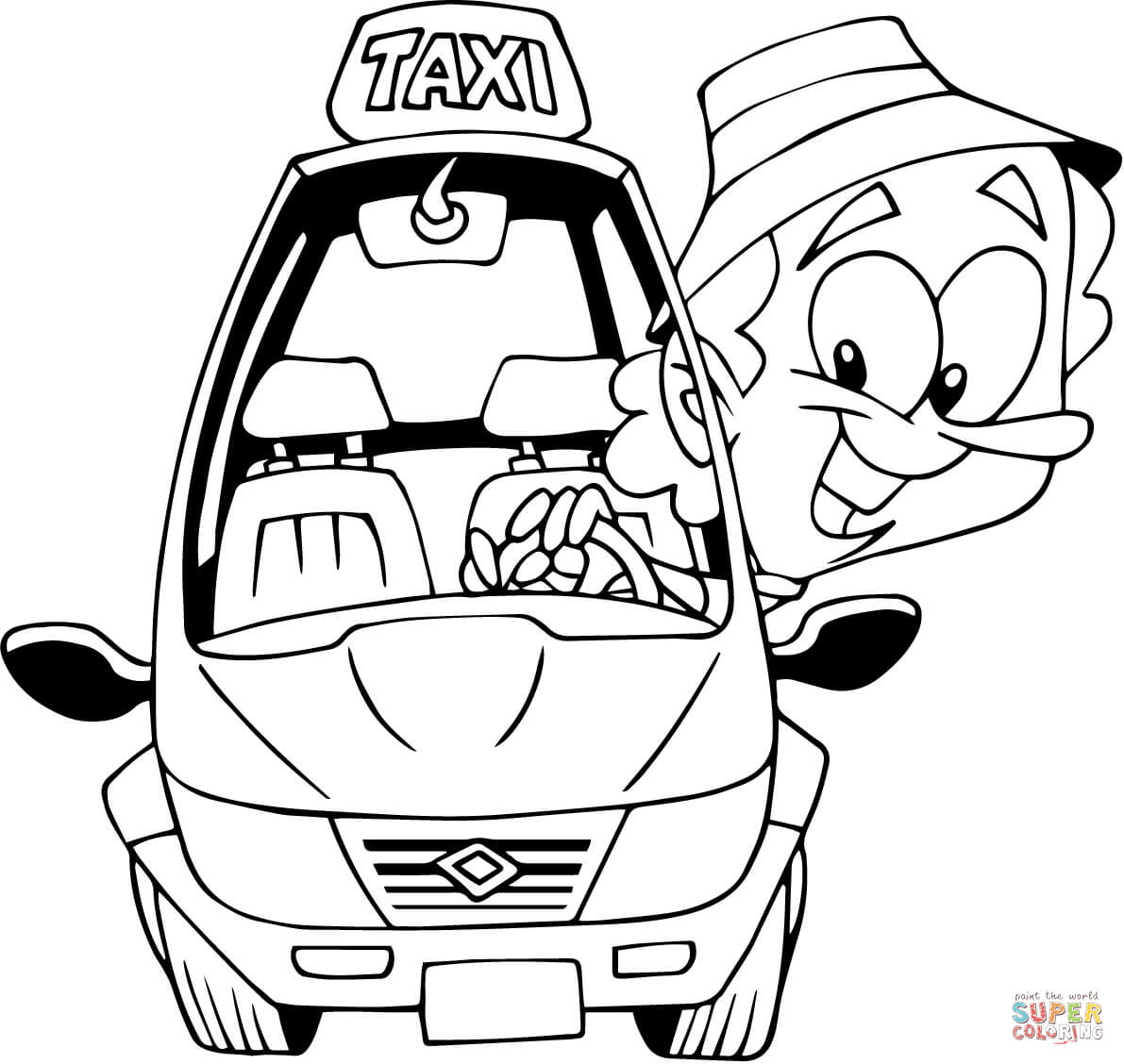 Snowmobile Driver coloring page | Free Printable Coloring Pages