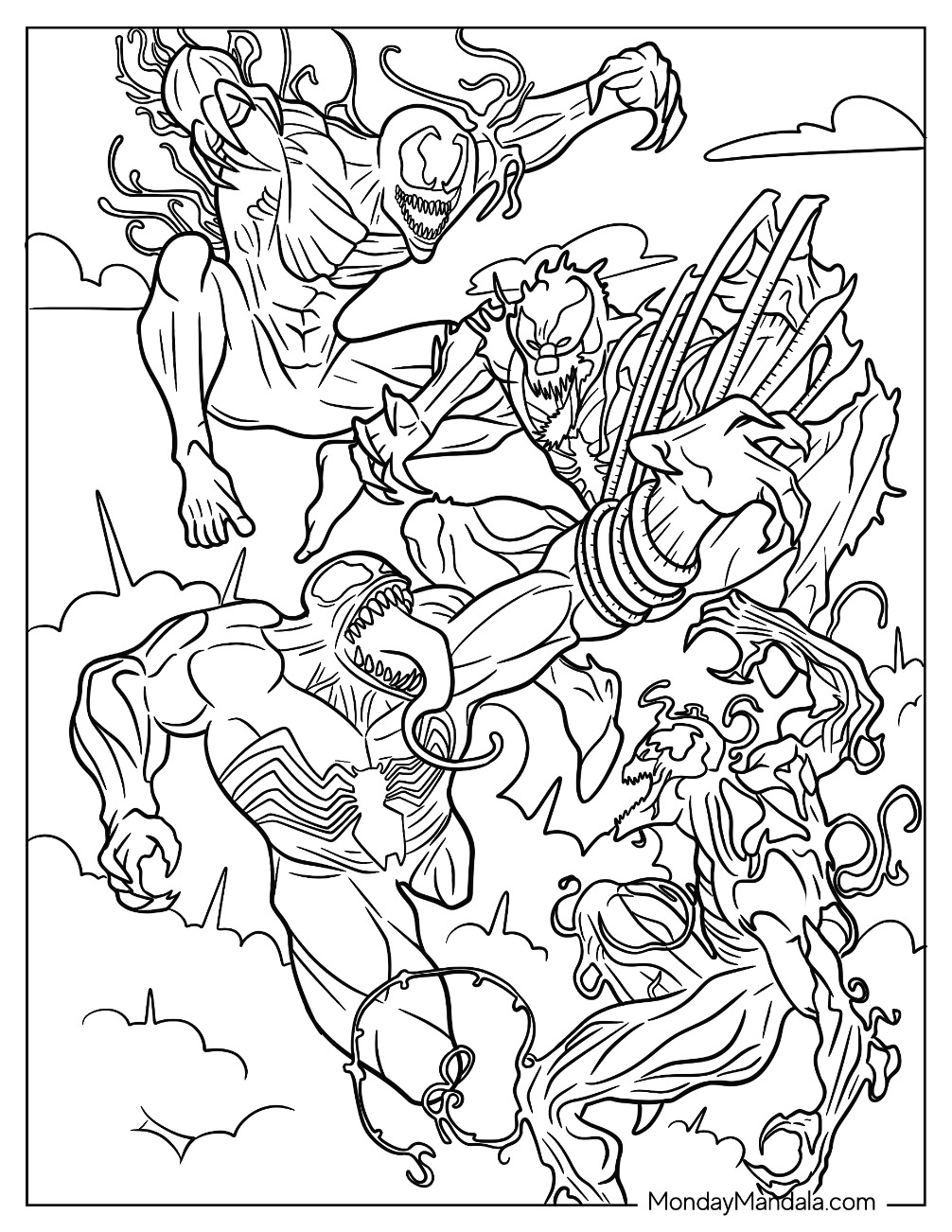 20 Carnage Coloring Pages (Free PDF ...