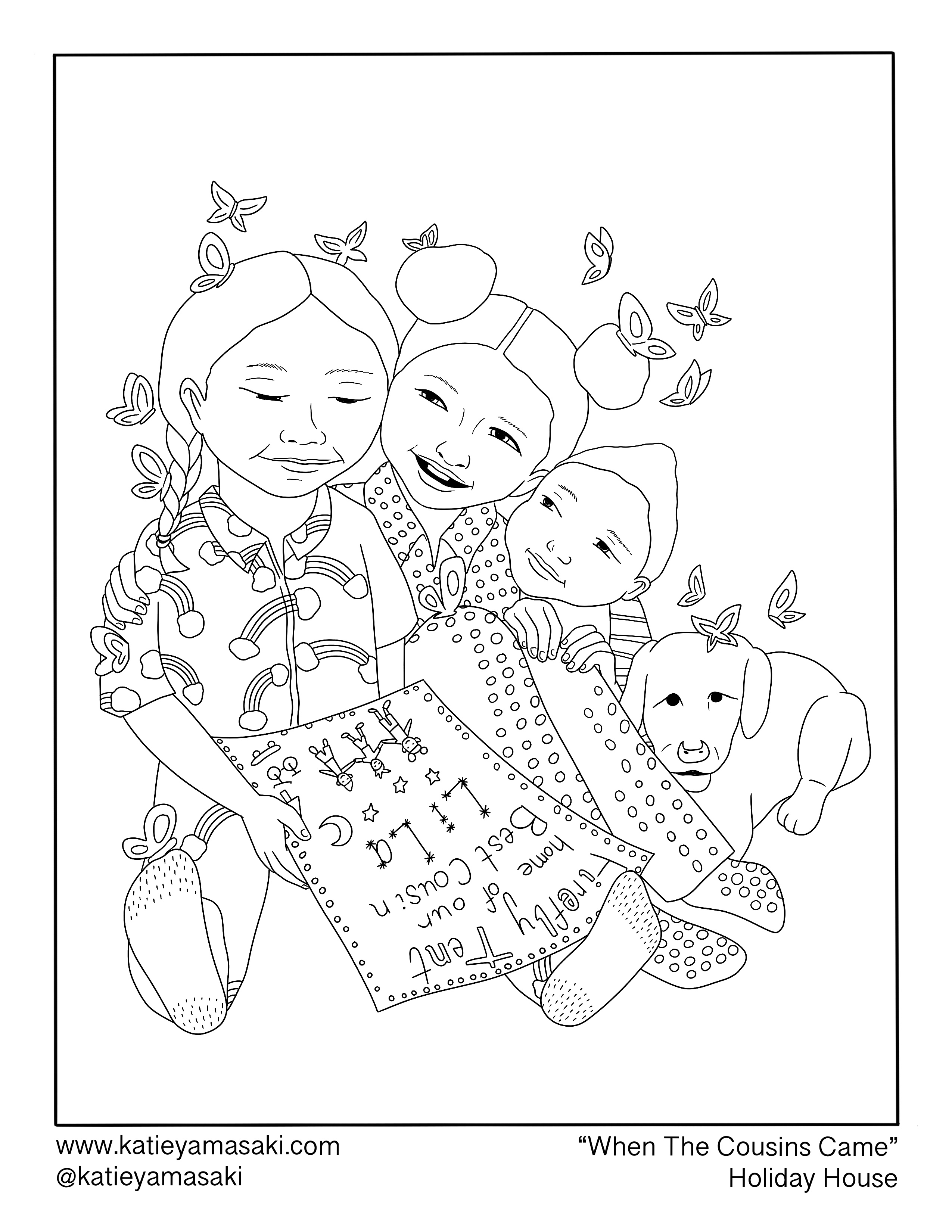 Cousin Coloring Pages - Coloring Nation