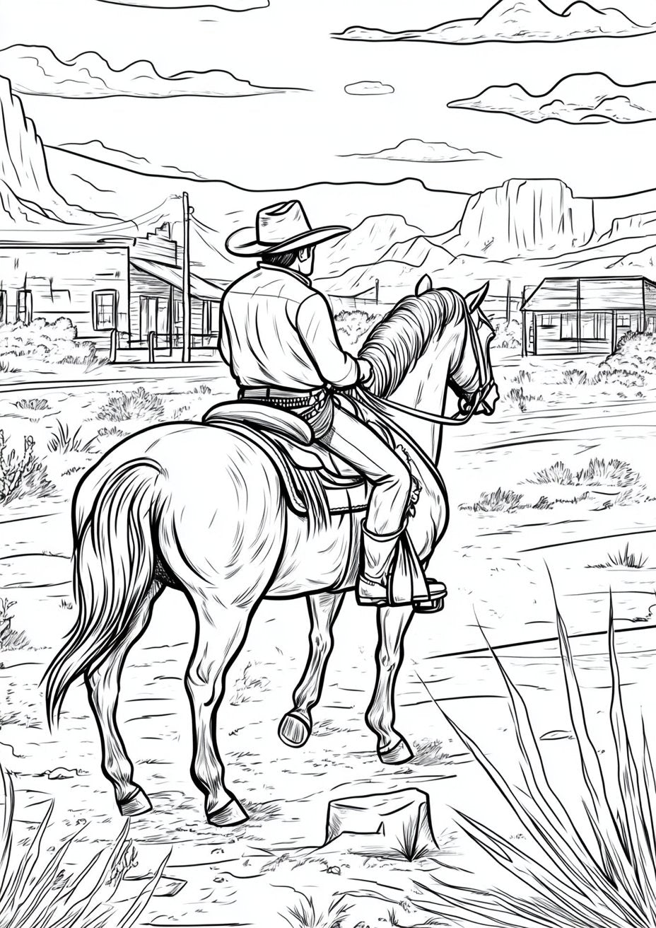 35 Exciting Cowboy Coloring Pages – My ...