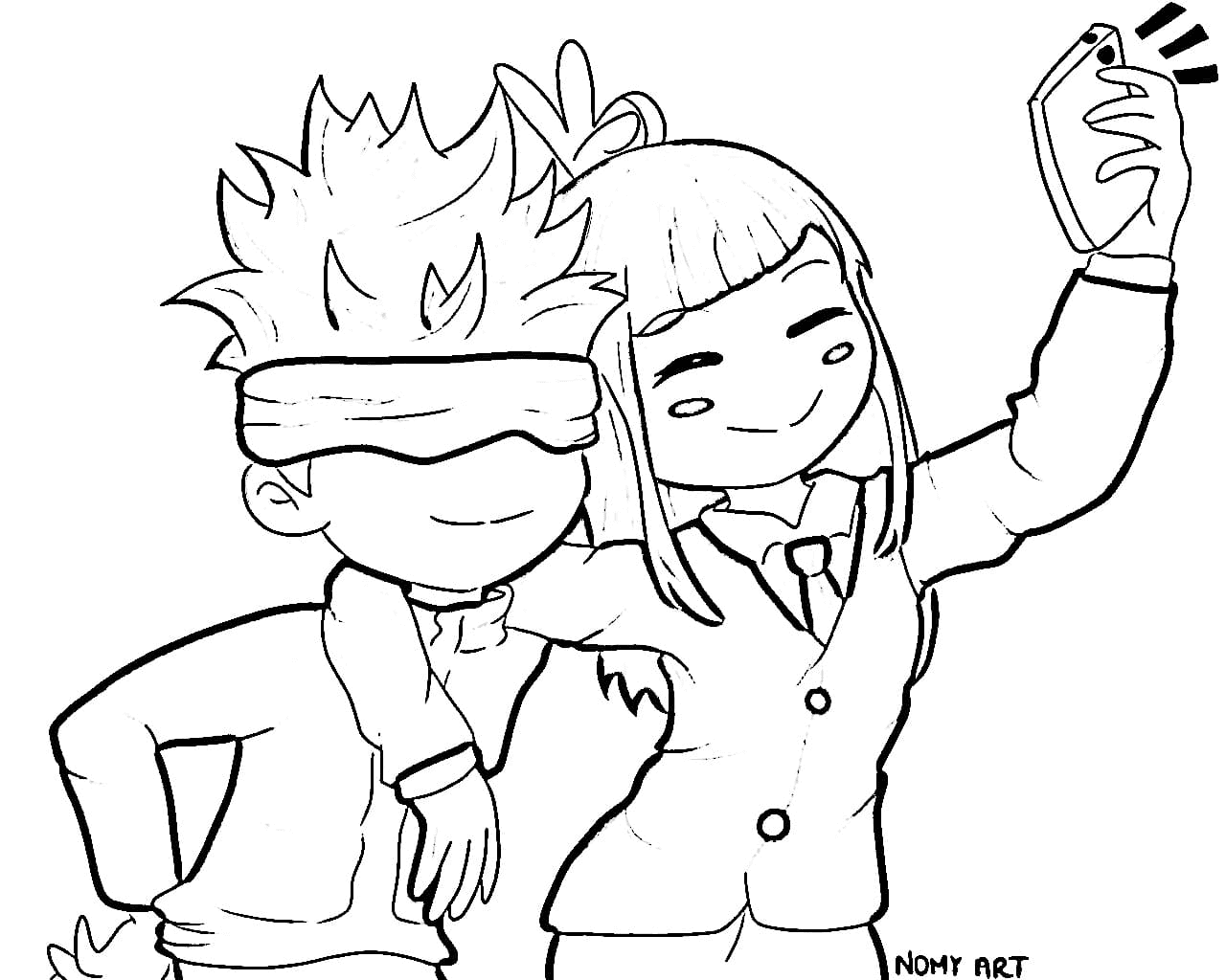 Okkotsu Yuta Coloring Page - Free ...