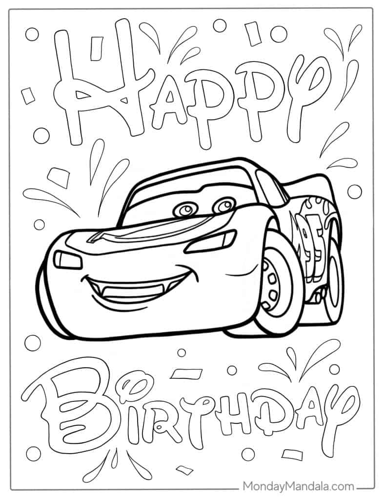 26 Lighting McQueen Coloring Pages ...