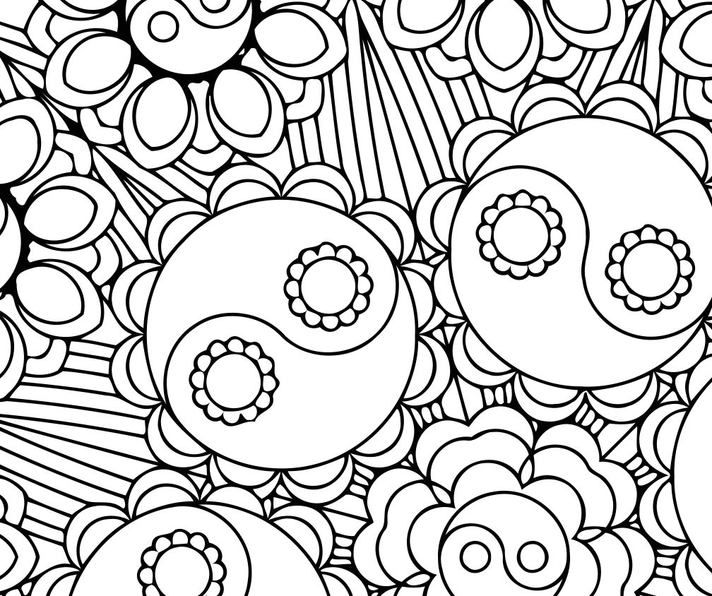 Ying Yang Coloring Pages at GetDrawings | Free download