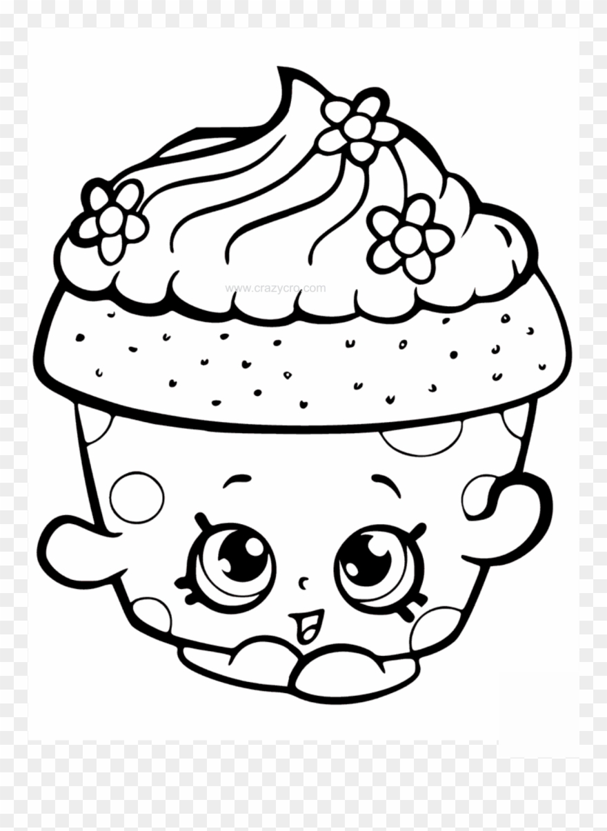 Cupcake Petal Shopkin Coloring Page - Shopkins Cupcake Coloring Page  Clipart (#1503079) - PinClipart