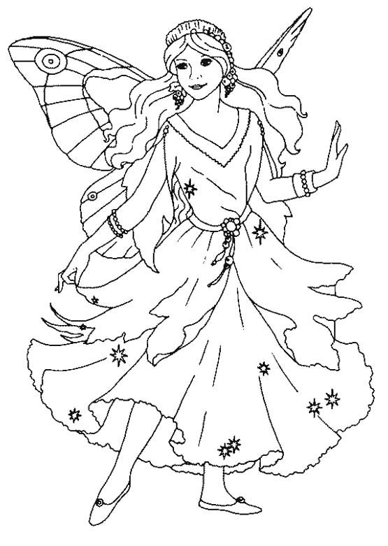 Queen Of The Fairy Coloring Pages (With images) | Fairy coloring ...
