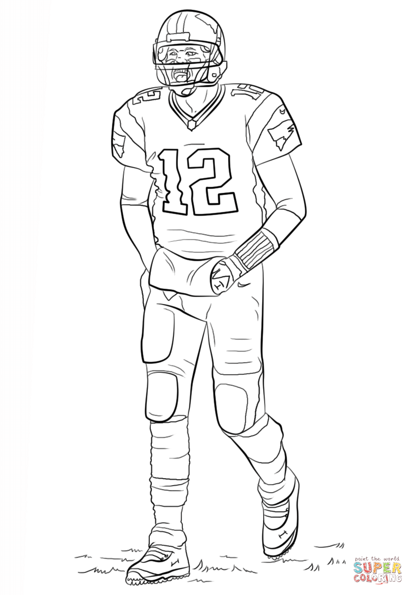 Tom Brady coloring page | Free Printable Coloring Pages