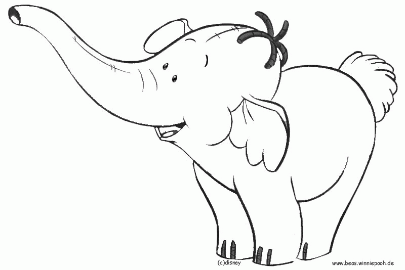 Lumpy the heffalump coloring page