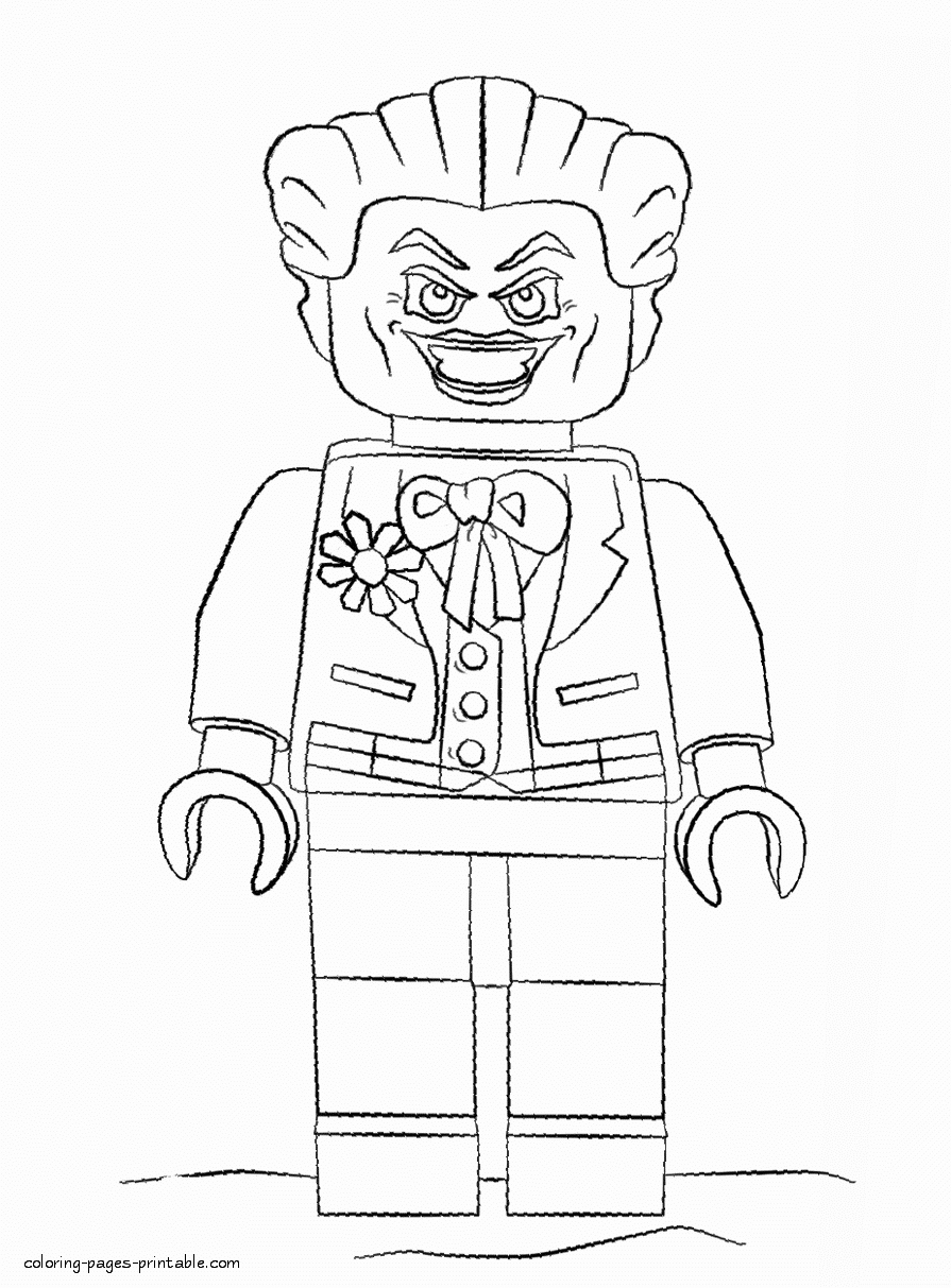 Lego Joker Coloring Page Awesome Joker Coloring Page ...