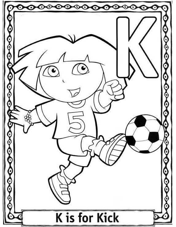Letter K coloring pages to download and print for free