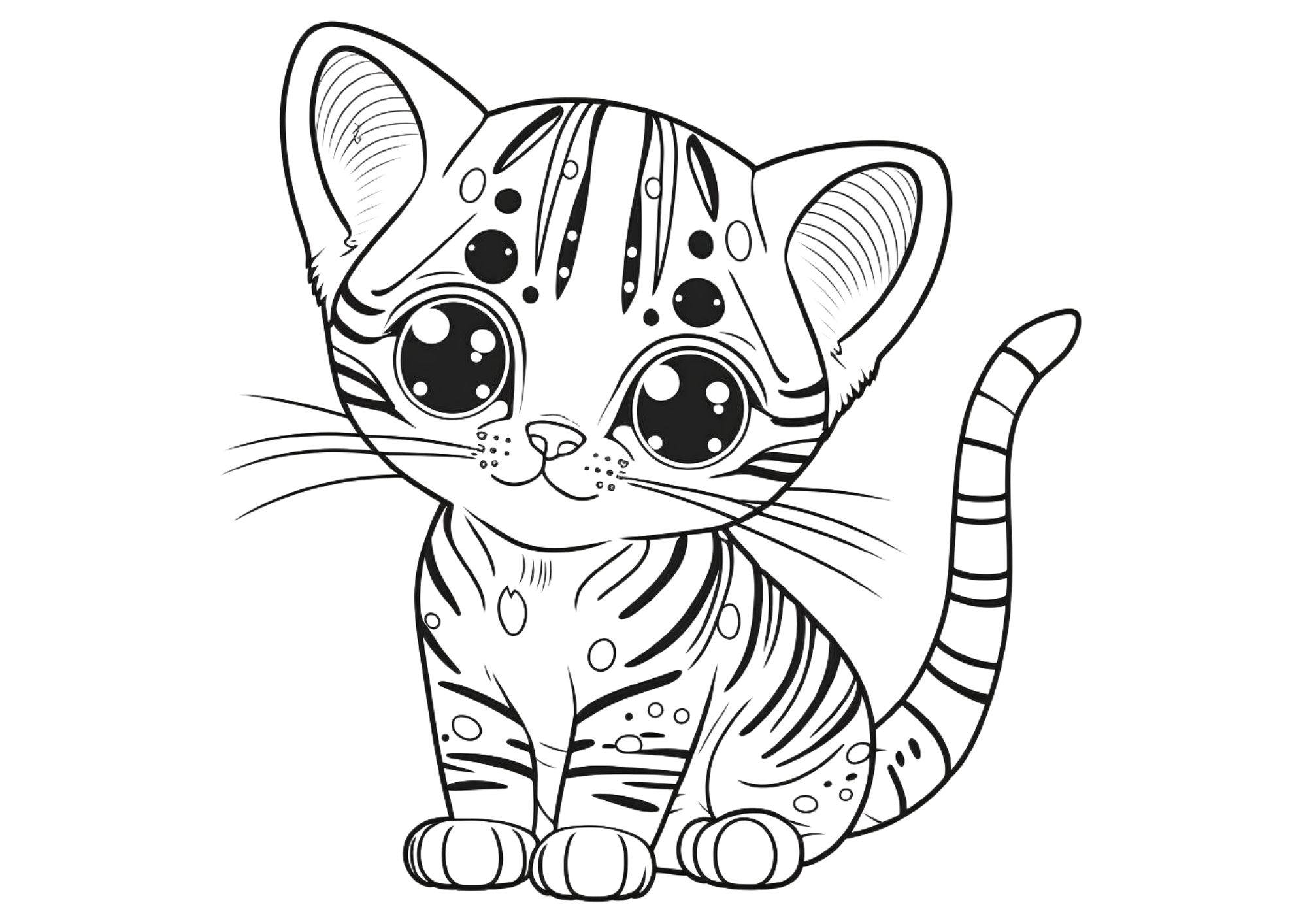 free printable coloring pages of cats ...