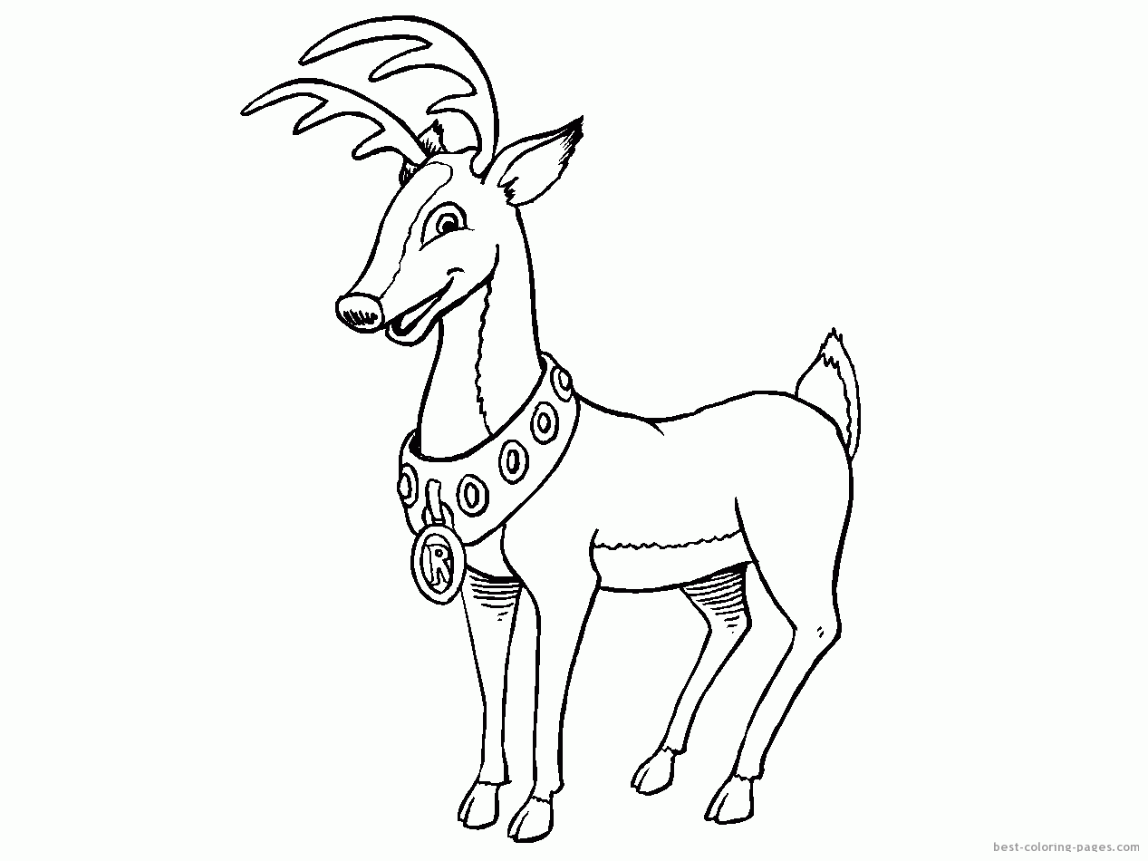 Printable Reindeer Coloring Pages | Coloring Me