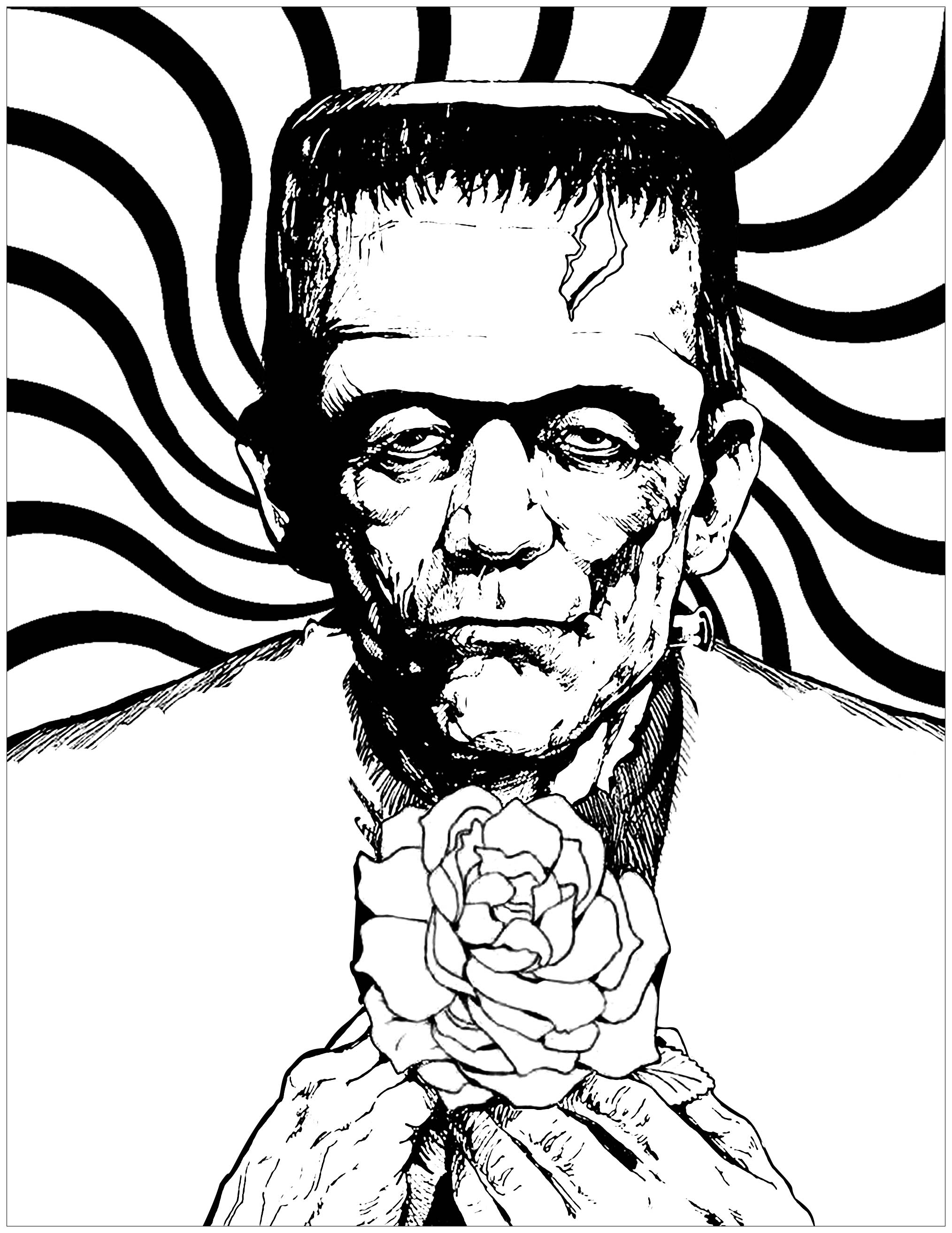 Free Halloween drawing to print and color - Halloween Kids Coloring Pages