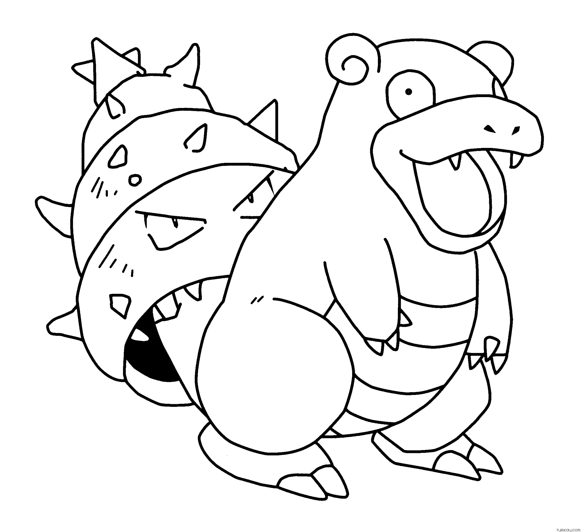 Slowbro Coloring Page (Interesting Pokemon) » Turkau