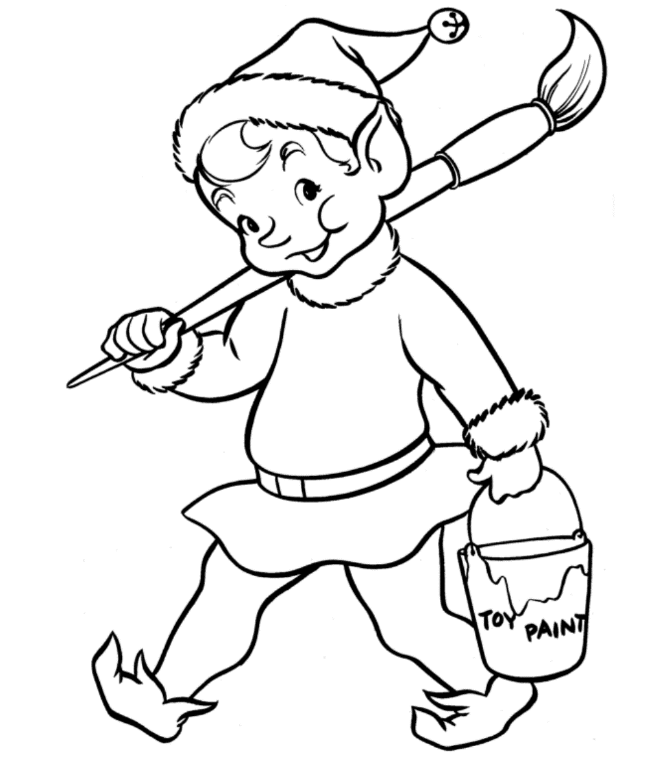 Free Girl Elf On The Shelf Coloring Pages Elf Coloring Pages Girl ...