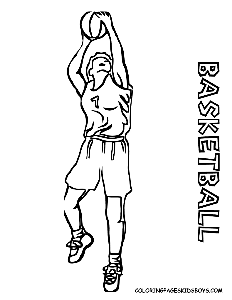 FREE Basketball Coloring Pages ~ The Sports Fan