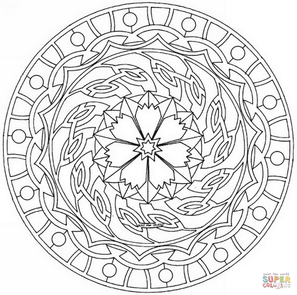 Celtic Mandala coloring page | Free Printable Coloring Pages