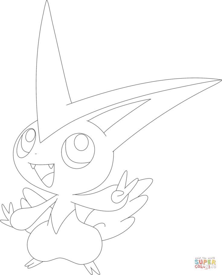 Poké 494 | Pokemon coloring pages, Coloring pages, Pokemon coloring