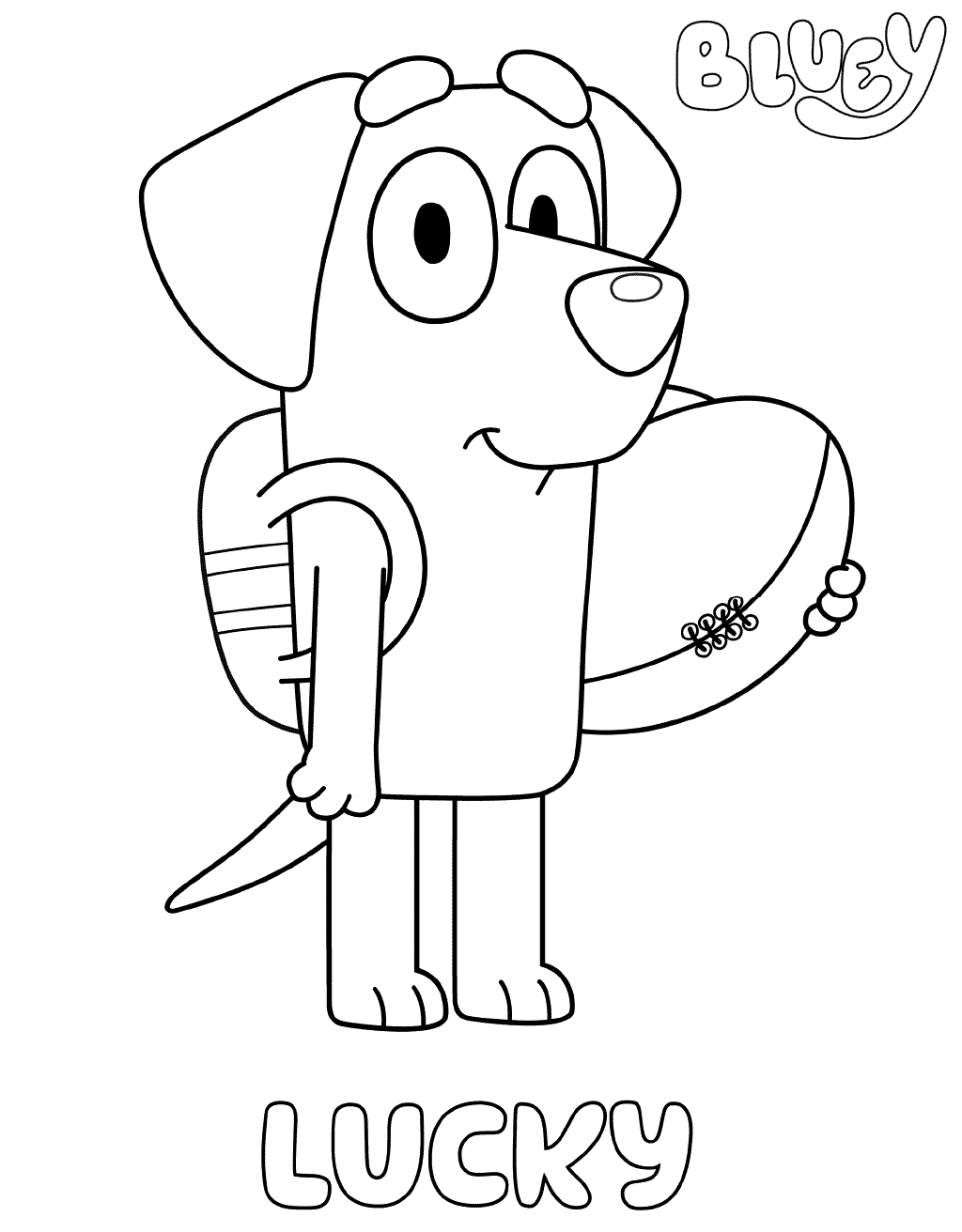 Lucky Blueys Coloring Pages - Coloring Cool