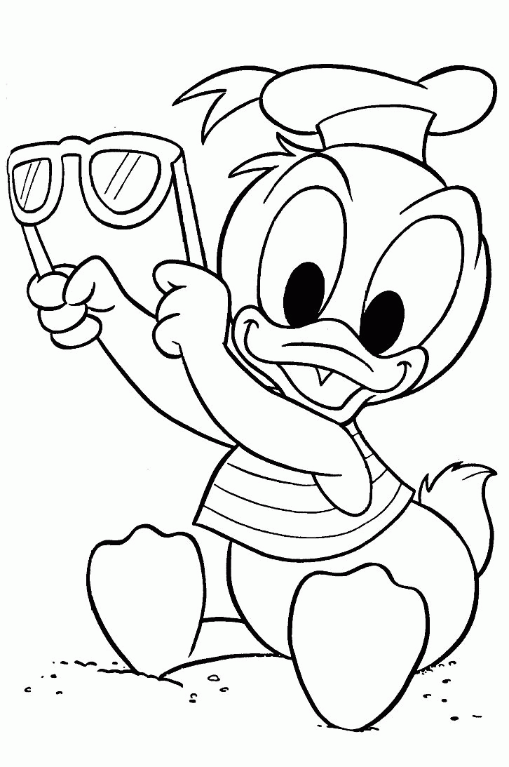 Baby Duck Coloring Sheet - High Quality Coloring Pages