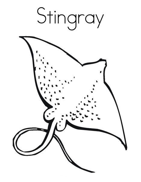 Top 10 Free Printable Stingray Coloring Pages Online | Coloring ...