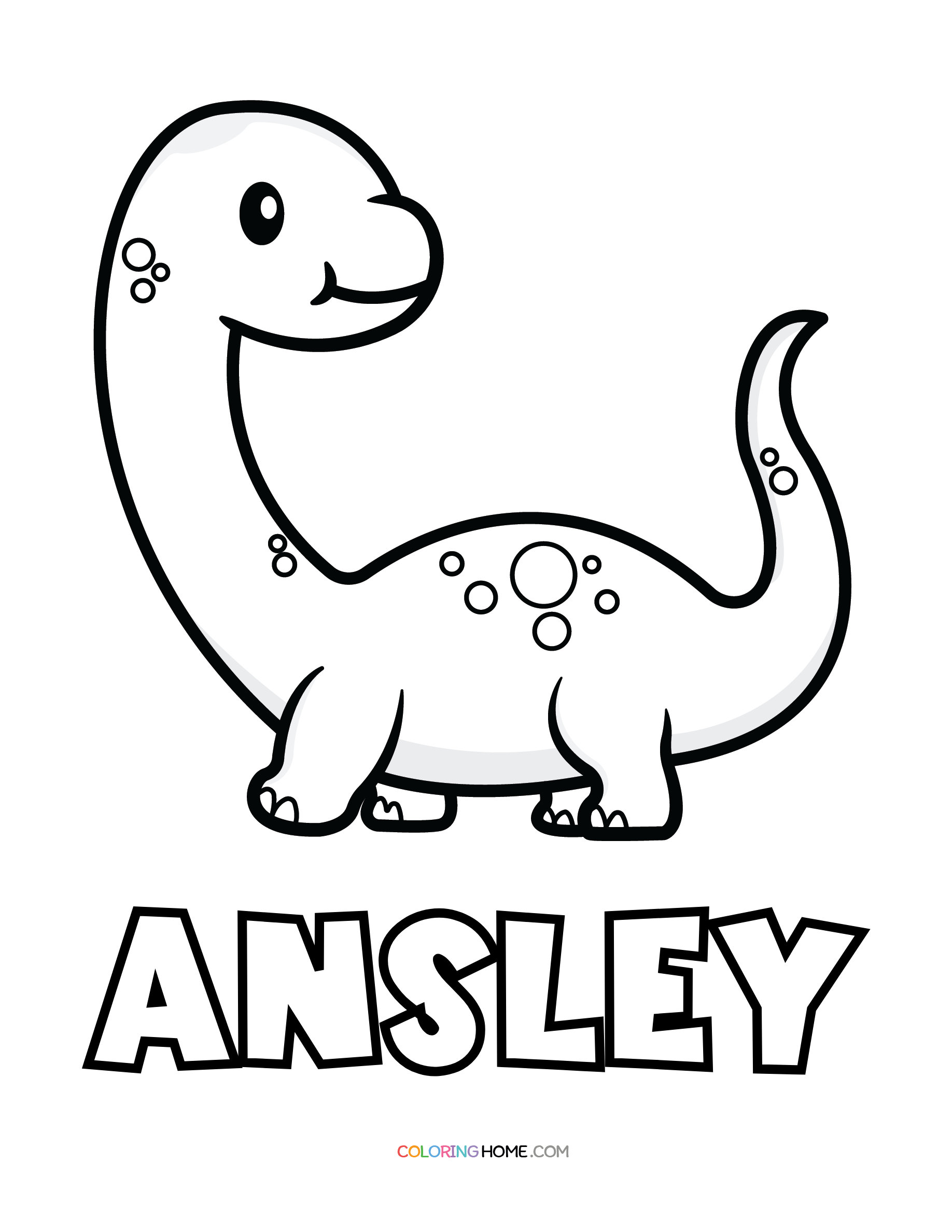 Ansley dinosaur coloring page