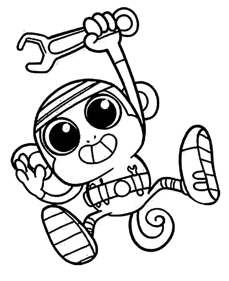 Adorable Chico Bon Bon Coloring Page ...