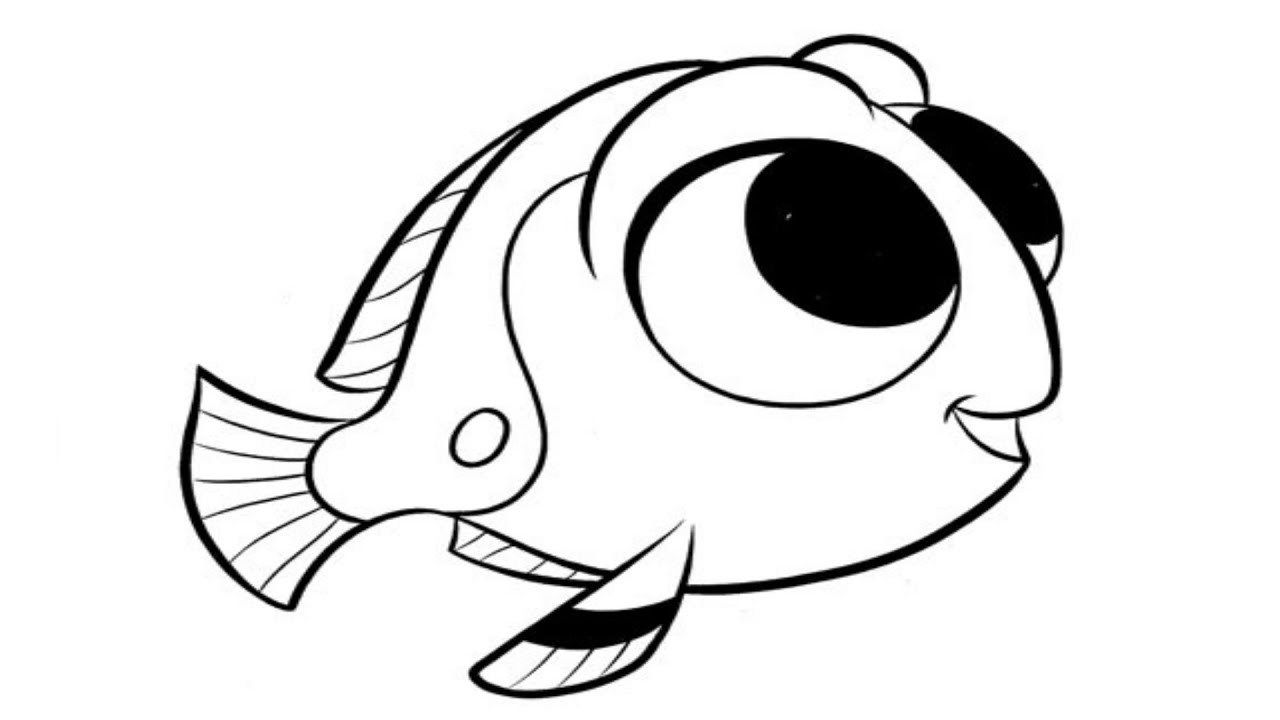 baby Dory coloring page