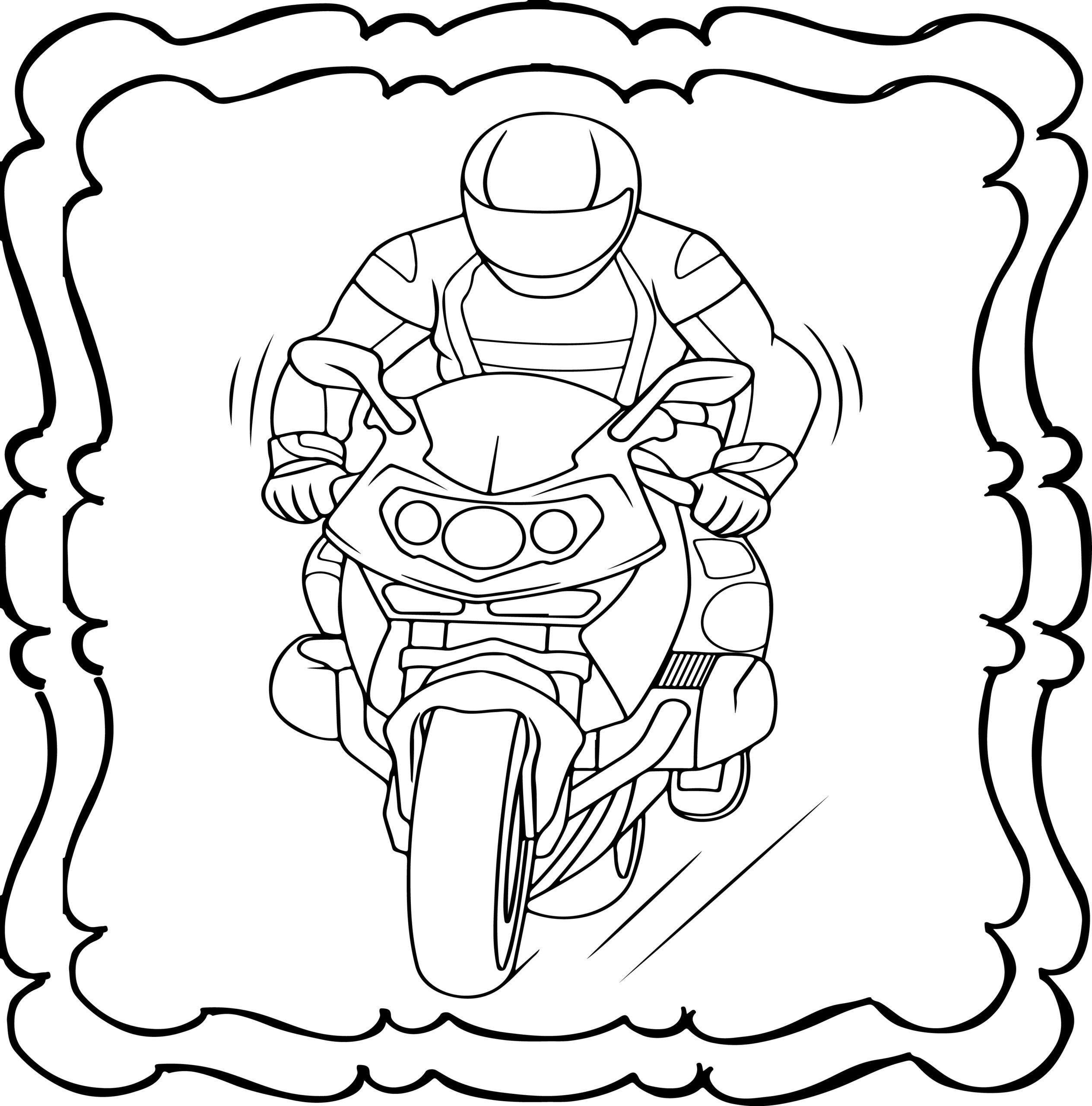 Motorcycle Coloring Book : Easy and Fun Motorcycles Coloring Book for Kids  | Made By Teachers