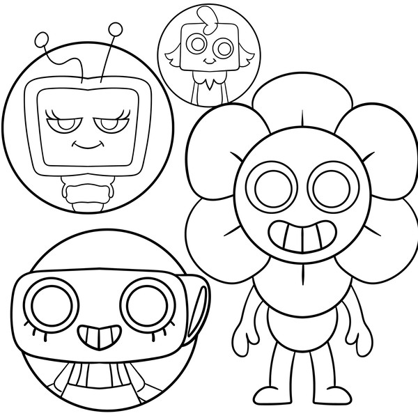 Coloring pages Project Dandy's World ...