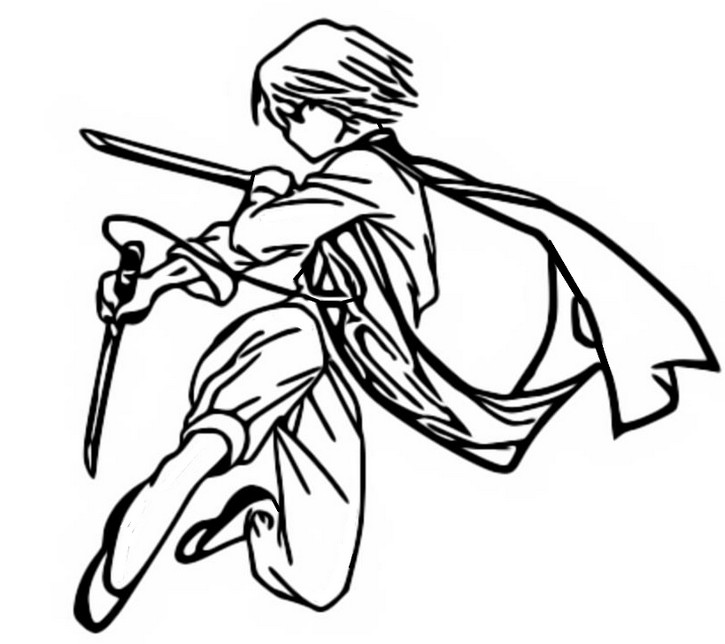 Coloring page Hunter X Hunter : Kurapika 15