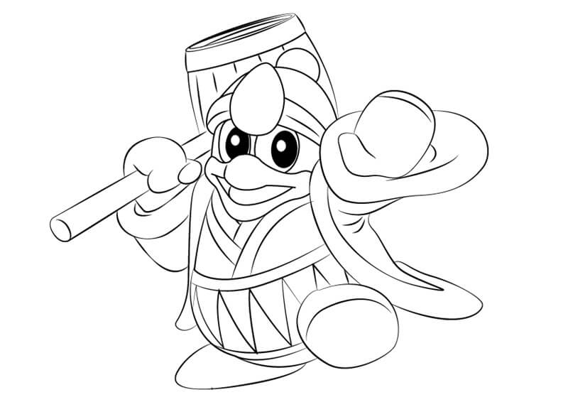 King Dedede 5 Coloring Page - Free Printable Coloring Pages for Kids