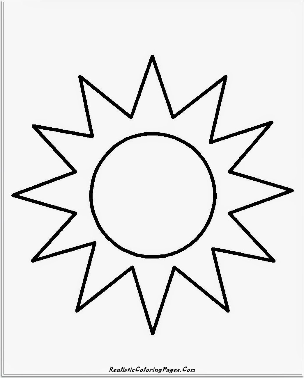 Sun - Coloring Pages for Kids and for Adults
