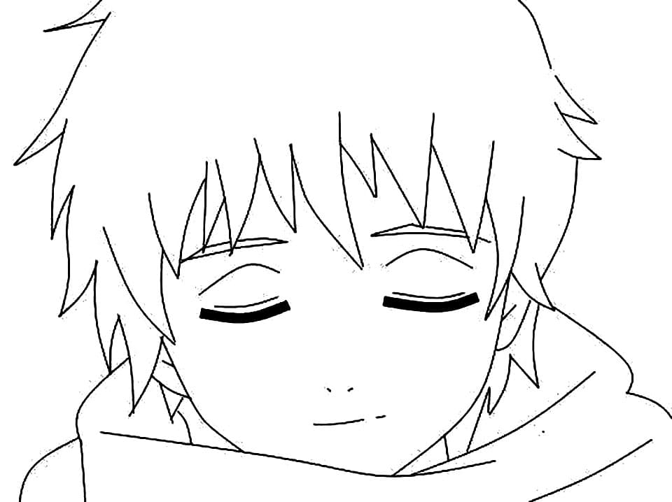 sasori smiling Coloring Page - Anime Coloring Pages