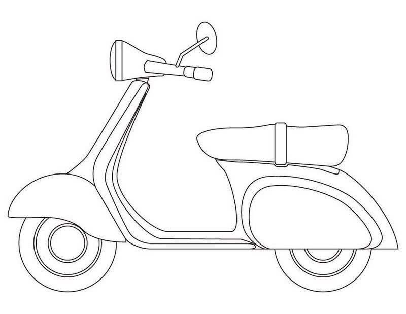 Pin on Fantastic Vespa Coloring Pages for Kids